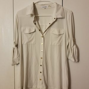 Calvin Klein White Blouse